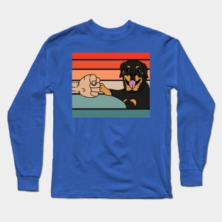 Best Retro Dog Owner Of All Time Long Sleeve T-Shirt